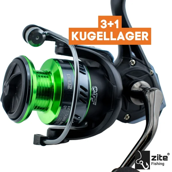 Zite Fishing Trout Reel 2000 Forellenrolle 3+1 Kugellager 2 Aluminiumspulen Angelrolle für Forellenangeln_auswahl1