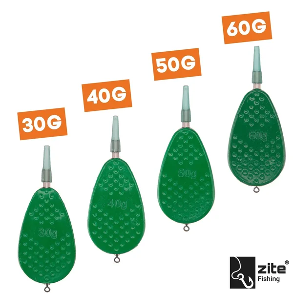Method Feeder Set – 4 Method Feeder 30-60 g mit Form Kompaktes Grundangeln Zite Fishing_auswahl2