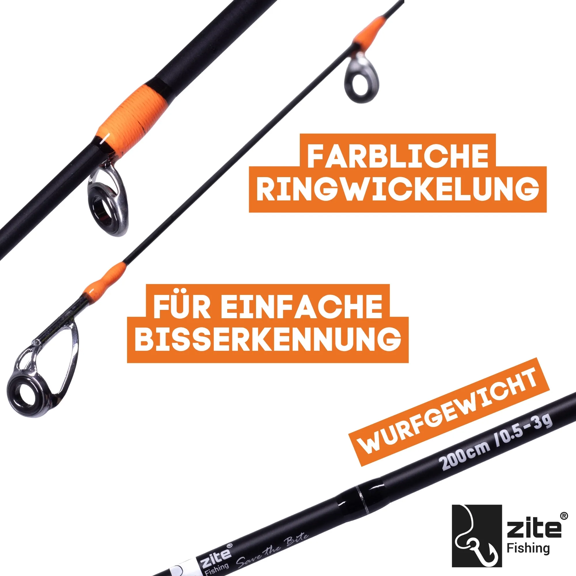 UL Forellen Gummiköder Rute 200cm - Trout Reel 1000 3+1BB - Köder - Schnur - Haken + GRATIS Kescher _auswahl3