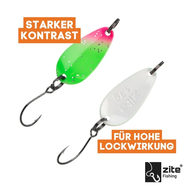 The Troutforce Spoon ZAP! 1,7 g – Glitza Starflare – UV-aktiver UL Spoon für Forellen Zite Fishing _auswahl4