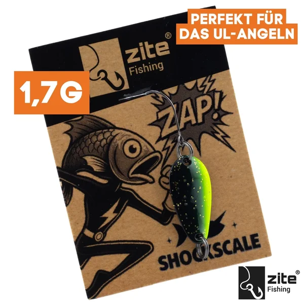 The Troutforce Spoon ZAP! 1,7 g – Shockscale – UV-aktiver UL Forellenspoon Zite Fishing _auswahl1