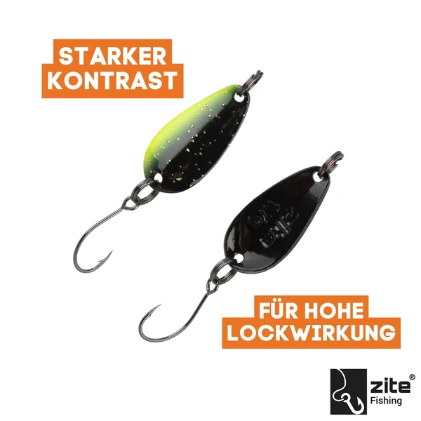 The Troutforce Spoon ZAP! 1,7 g – Shockscale – UV-aktiver UL Forellenspoon Zite Fishing _auswahl4