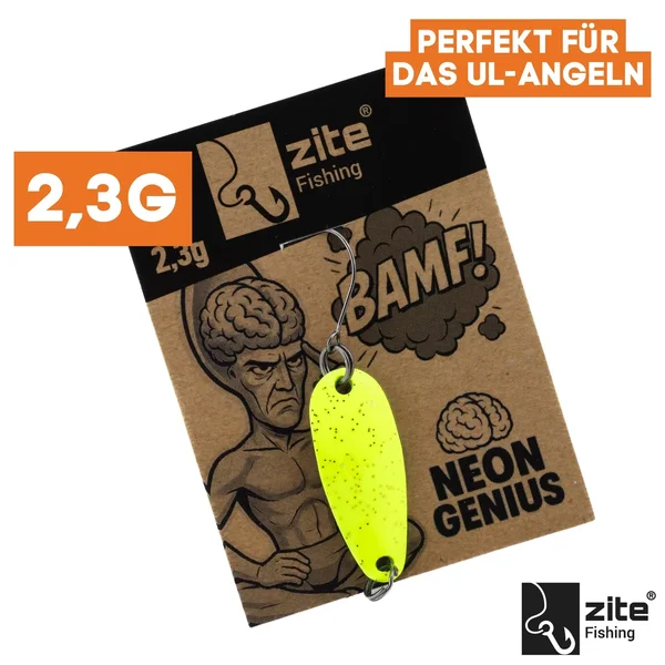 The Troutforce Spoon BAMF! 2,3 g – Neon Genius – UV-aktiver Forellenspoon Zite Fishing_auswahl1