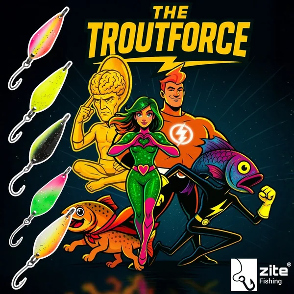 The Troutforce Spoon KAPOW! 2,8 g – Neon Genius – UV-aktiver Forellenspoon Zite Fishing_auswahl6