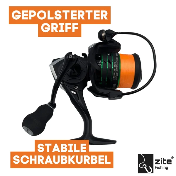 Zite Fishing Inzite Base Stick Perch 225cm 5–20g Barschrute mit Spinning Reel Base 2000 bespult Angelrolle 5+1_auswahl8