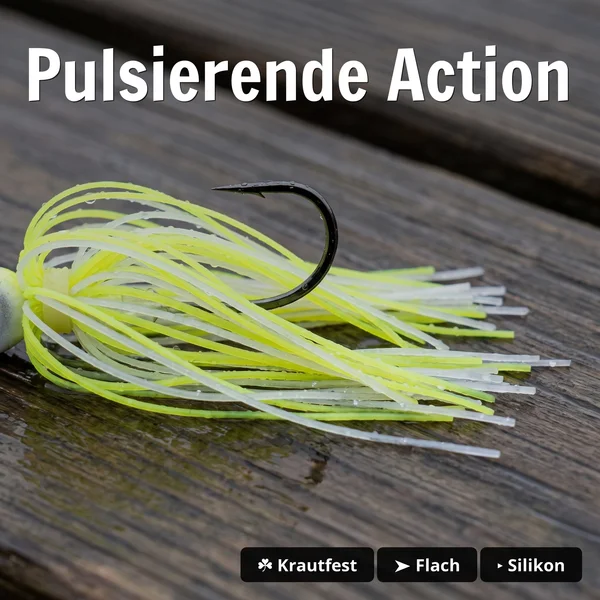 Inzite Blader Bladed Jig 10 g – Haken 3/0 – Lemon Drop – Starke Vibration & Trailerfähig_auswahl4