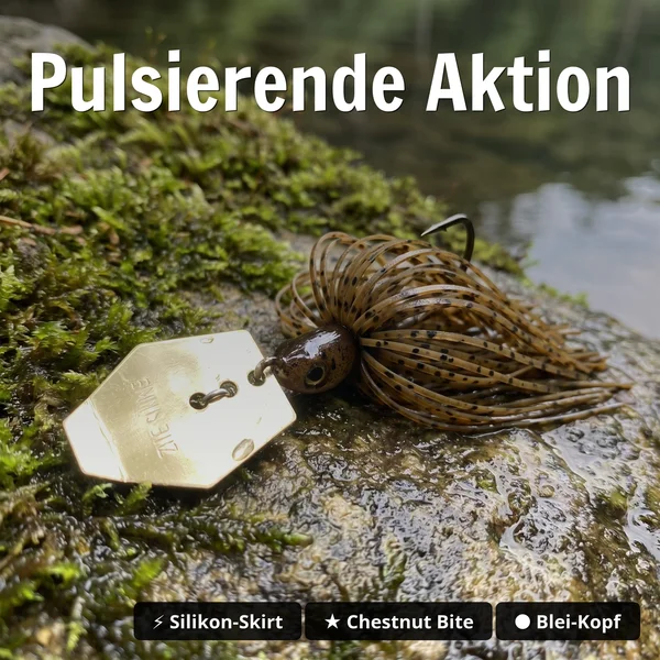 Inzite Blader Bladed Jig 10 g – Haken 3/0 – Chestnut Bite – Starke Vibration & Trailerfähig_auswahl3