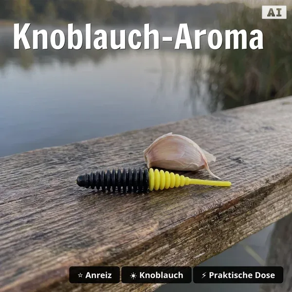 Biggle Worm Hellblau Rosa Knoblauch 6,5 cm 8 Stück Gummiköder für Forellen mit Lamellenstruktur_auswahl3