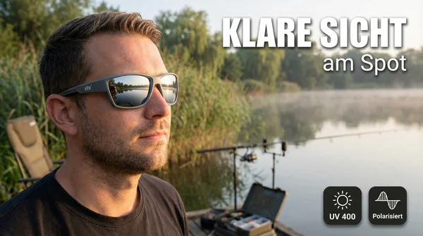 Zite Fishing Polarisationsbrille Orus – Silber verspiegelt mit UV400-Schutz, schwimmfähig &amp; Hardcase_auswahl5