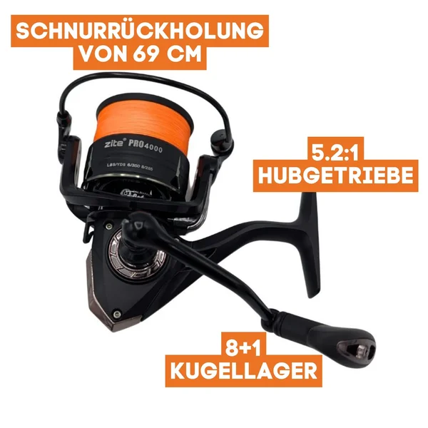 HechtSet,Inzite Pro Stick Hecht-Set - 255 cm Angelrute & Spinning Reel Pro 4000 bespult + Zubehör Jighaken, Gummifis_auswahl5
