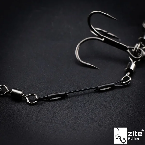 Zite Fishing Hecht-System Single Hook UV-Aktiv 20g - ideal für Hechtköder 12-15 cm_auswahl5