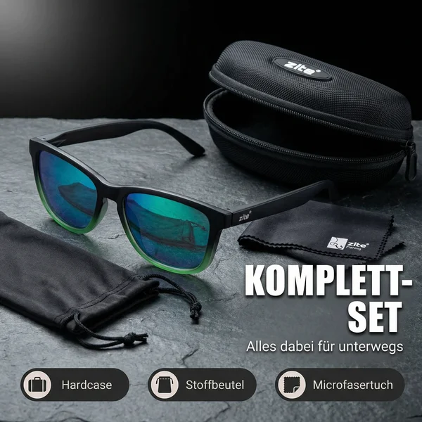 Zite Fishing Polarisationsbrille Basulo – Blaugrün verspiegelt mit UV400-Schutz inkl. Hardcase & Microfasertuch_auswahl4