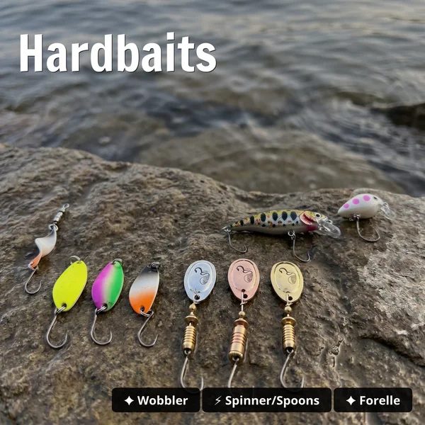 Zite Fishing Zielfisch Box Forelle – Komplettset mit Spinnern, Spoons, Wobbler & Softbaits_auswahl2