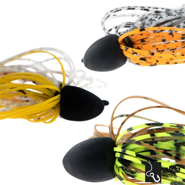 Inzite Skrrt Skirt Jig 6g – Haken 1/0 – Banana Peel – mit Weedguard Fransen Köder für Barsch und Zander_auswahl4