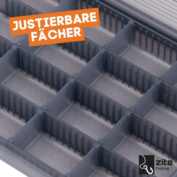 Tackle Box 20,5 x 15,5 x 3,5 cm – Transparente Köderbox mit variablen Trennwänden & abnehmbarem Deckel_auswahl3