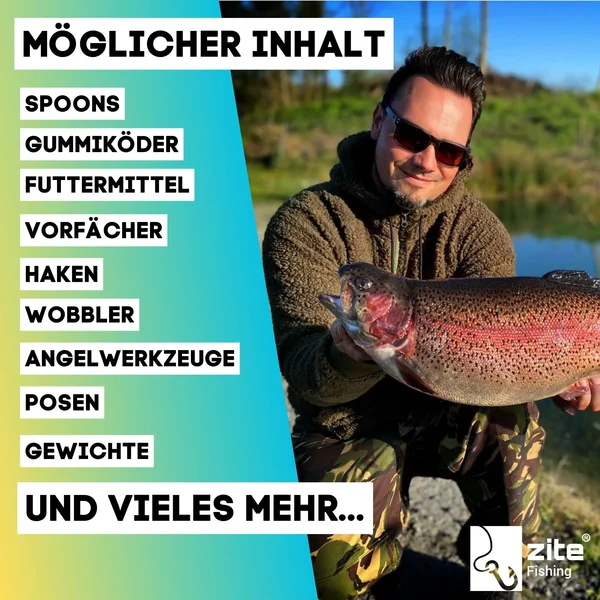 Wundertüte mit Allround Angelzubehör - Überraschungs Anglergeschenk Box_auswahl2