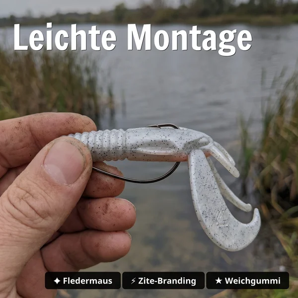 Zite Fishing Monster BAT Creature Bait Silver Star 18 cm 83 g – 2 Stück Hechtköder_auswahl4