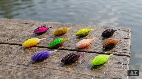 Big Bug Natur Mix Knoblauch 8 Stück – Käfer-Imitat Forellenköder 5 cm, SaboFlex Gummiköder mit Aroma_auswahl1