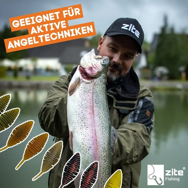 Big Bug Natur Mix Käse 50 mm 8 Stück Käfer Imitat Forellenköder Zite Fishing_auswahl5