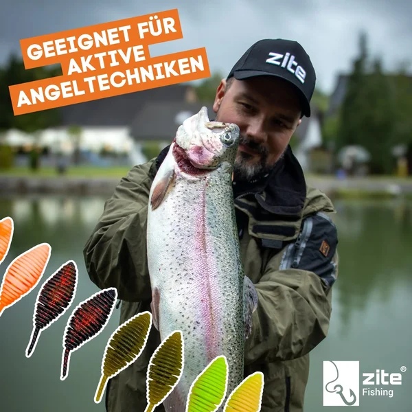Big Bug Allround Mix Käse 8 Stück 50 mm 8 Stück Käfer Imitat Forellenköder Zite Fishing_auswahl5