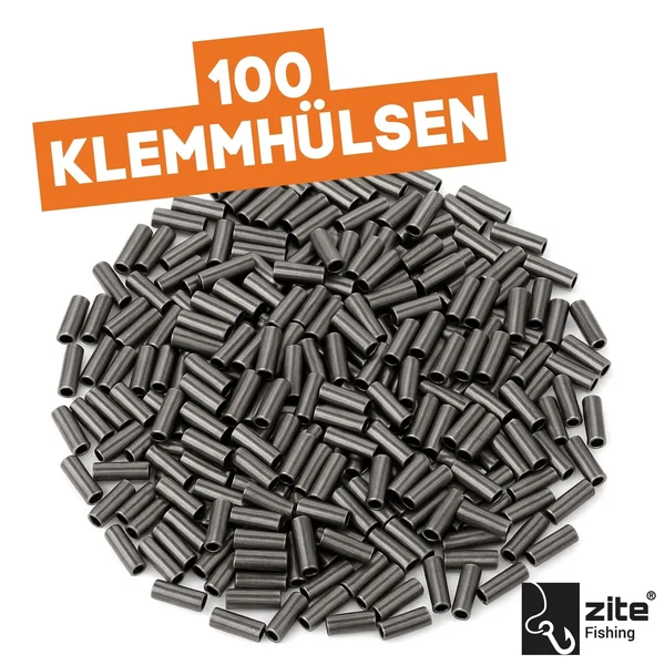 Klemmhülsen Set 100 Stück 5 Größen in Box Angelzubehör Zite Fishing_auswahl1