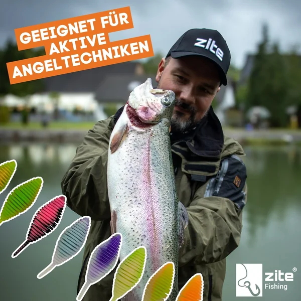 Big Bug Glowy Plum Knoblauch 50 mm 8 Stück Käfer Imitat Forellenköder Zite Fishing_auswahl5