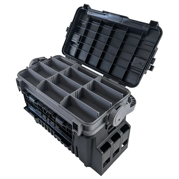Zite Fishing Forellen-Pro Box XXL – Angelkoffer mit Rutenhaltern, 9 Deckelfächern & flexibel platzierbaren Trennwänden_auswahl3