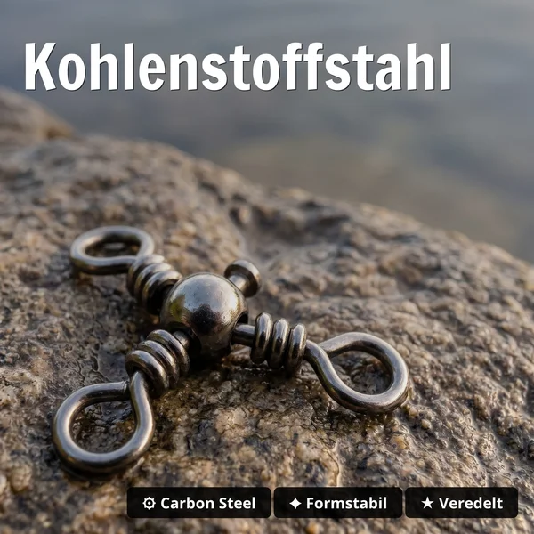 Zite Fishing Kreuzwirbel 10# – 15 Stück Dreiwege-Wirbel aus Kohlenstoffstahl für Paternoster & Dropshot_auswahl2