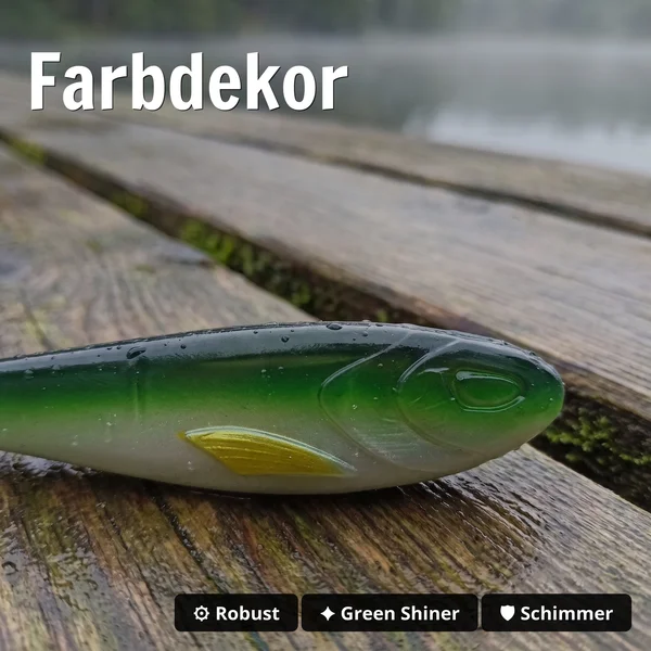 Zite Fishing Inzite Flanker Gummifisch Green Shiner 23,5 cm - Großhecht Köder im 2er Pack_auswahl4