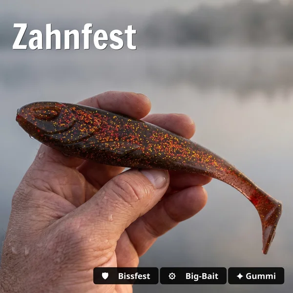 Zite Fishing Gummifisch Inzite Flanker Goldy Oil 23,5 cm - Großhecht Köder im 2er Pack_auswahl4