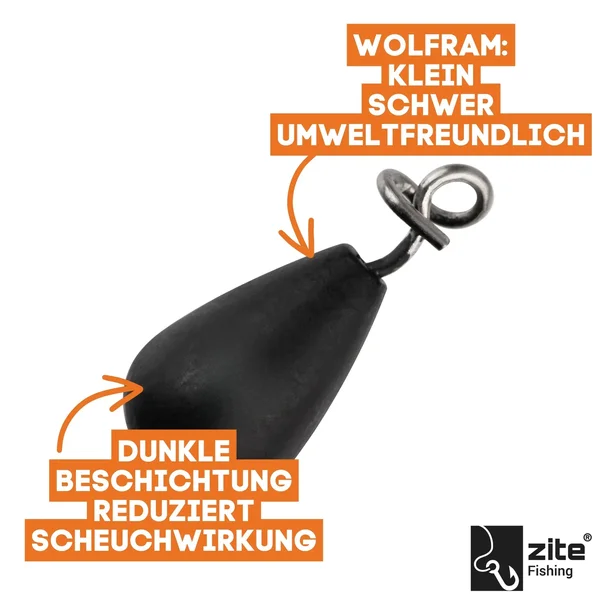 Jika Rig Bundle mit Off-Set Haken sowie Tungsten Jika Gewichten, Snaps, Sprengringen & Schnüren für Barsch & Zander Ange_auswahl2