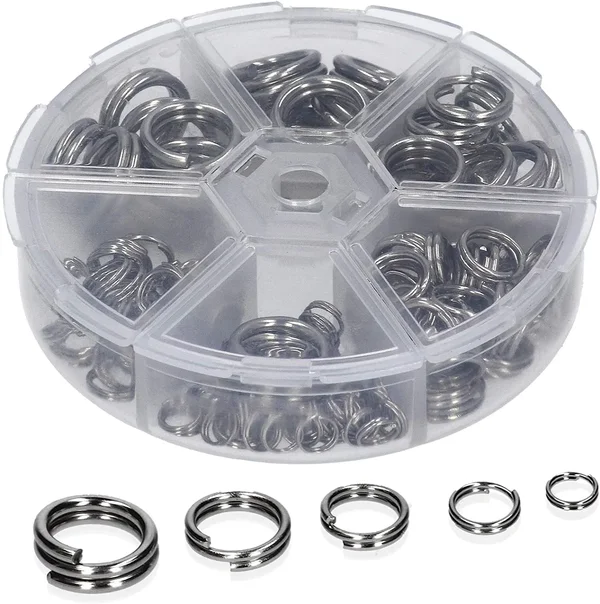 Jika Rig Bundle mit Off-Set Haken sowie Tungsten Jika Gewichten, Snaps, Sprengringen & Schnüren für Barsch & Zander Ange_auswahl8