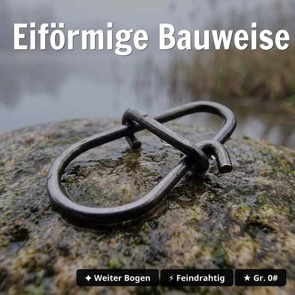 Zite Fishing Egg Snaps Gr. 0# – 30 Stück Karabinerhaken 12 kg Tragkraft für Spinnfischen auf Barsch, Zander & Hecht_auswahl2