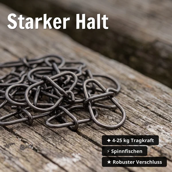 Zite Fishing Egg Snap Set Gr. 000#-2# – 150 Stück Schnellverschluss-Karabiner in Box, für Barsch, Zander & Hecht_auswahl3
