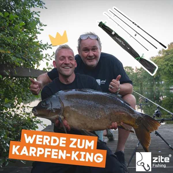 Karpfenrute 3 Stück im Set 360cm 3lbs -  Steckrute mit 3-teiligen Composite Carbon Blank für Karpfenangeln_auswahl7