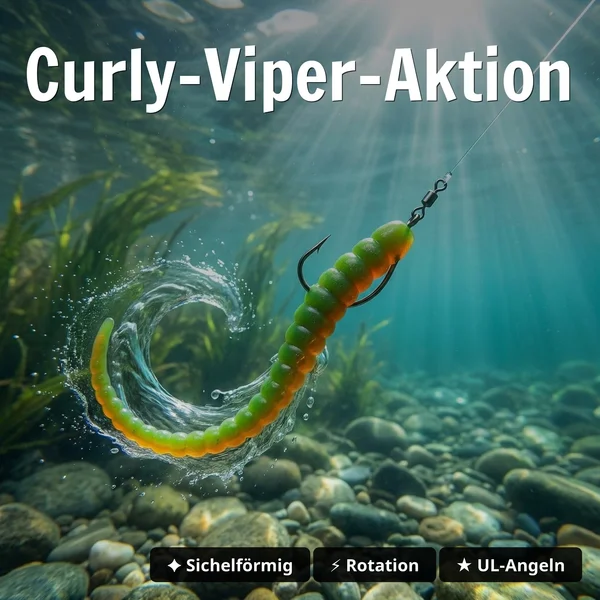 Zite Fishing Curly Viper Starterbox – 72 Forellen-Gummiköder in 12 Farben 6,5 cm Rotationsköder für Forelle_auswahl2