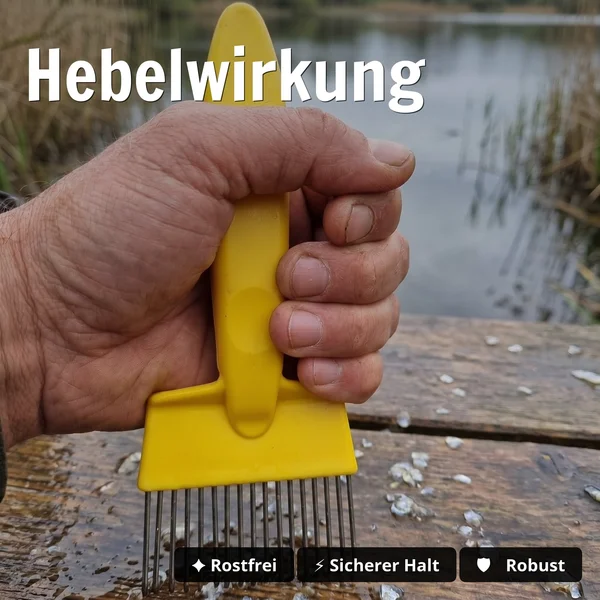 Zite Fishing Filetierkamm – Edelstahl-Zinken und Kunststoffgriff zum Fixieren_auswahl3