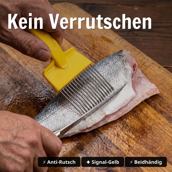 Zite Fishing Filetierkamm – Edelstahl-Zinken und Kunststoffgriff zum Fixieren_auswahl4