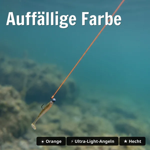 Zite Fishing Geflochtene Schnur orange 555 m 0,16 mm – 8-fach Braid für Hecht, 10 kg Tragkraft, Spinnfischen_auswahl4
