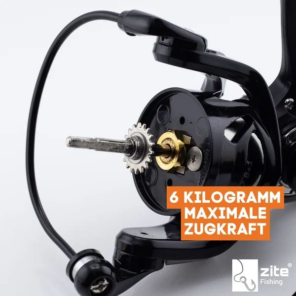 Zite Fishing Spinning Reel Pro 4000 Spinnrolle mit Frontbremse 8+1 2 Aluminiumspulen für Spinnfischen_auswahl4