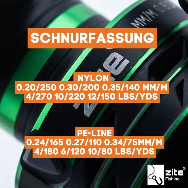 Spinning Reel Base 3000 Spinnrolle mit Frontbremse 5+1 2 Aluminiumspulen für Forelle & Barsch Spinnfischen_auswahl7