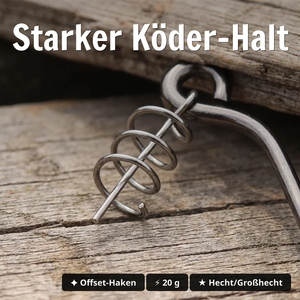 Zite Fishing MONSTER BAT Offset Haken Gr. 10/0# 20 g – XXL Weighted Swimbait Hook, 3 Stück für Hecht & Großhecht_auswahl3