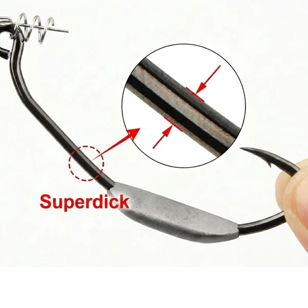 Zite Fishing MONSTER BAT Offset Haken Gr. 10/0# 20 g – XXL Weighted Swimbait Hook, 3 Stück für Hecht & Großhecht_auswahl8
