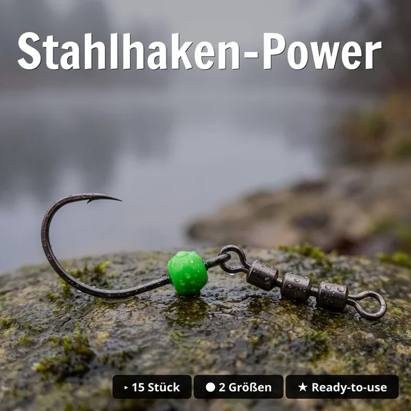 Zite Fishing Tungsten RotateRig Hooks 3er Set - 1x Gr. 4 + 2x Gr. 6 - Rotationshaken für Forelle_auswahl4