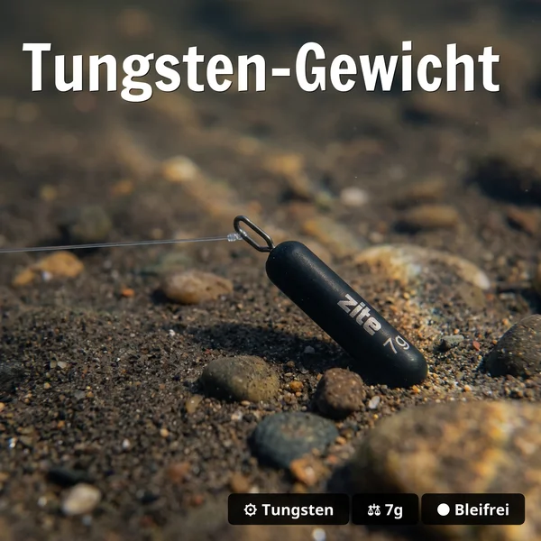 Zite Fishing Tungsten Drop Shot Ready Rig #S 3er Set – Fertigmontage für Barsch, Zander & Hecht_auswahl2