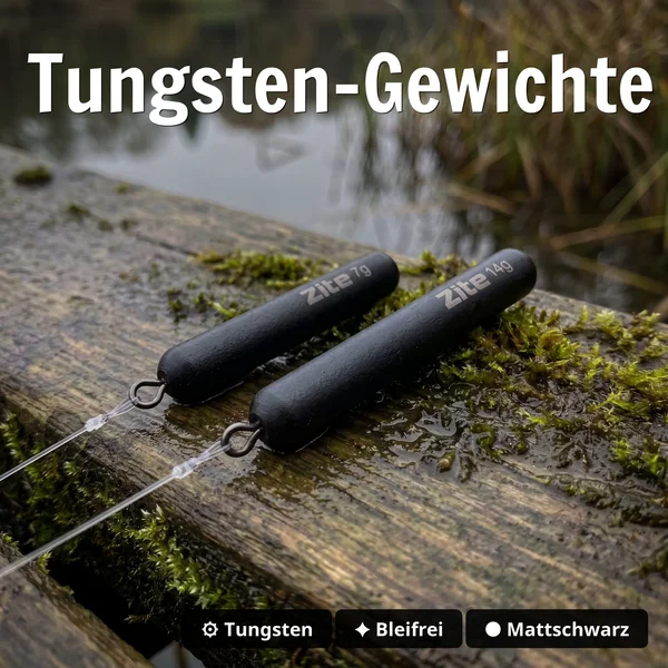 Zite Fishing Tungsten Drop Shot Ready Rig #S + #L 3er Set - Fertigmontage für Barsch, Zander & Hecht_auswahl2