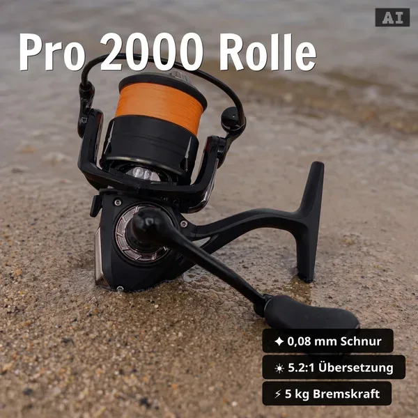 Zite Fishing Barsch Angelset Komplett XXL – Rute, Rolle 2000 bespult & Starterbox + Kescher für Barsch, Zander & Hecht_auswahl4