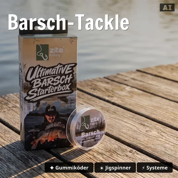Zite Fishing Barsch Angelset Komplett XXL – Rute, Rolle 2000 bespult & Starterbox + Kescher für Barsch, Zander & Hecht_auswahl5