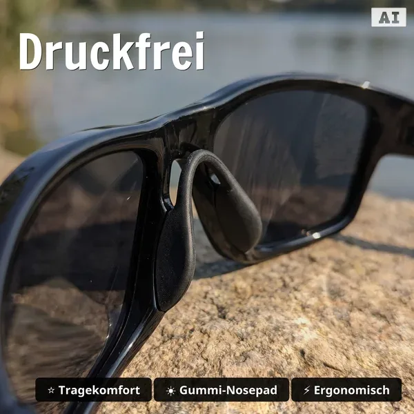 Polarisationsbrille Orus Schwarz – schwimmfähig, UV 400, TPX-Gestell, mit Hartschalen-Etui_auswahl3