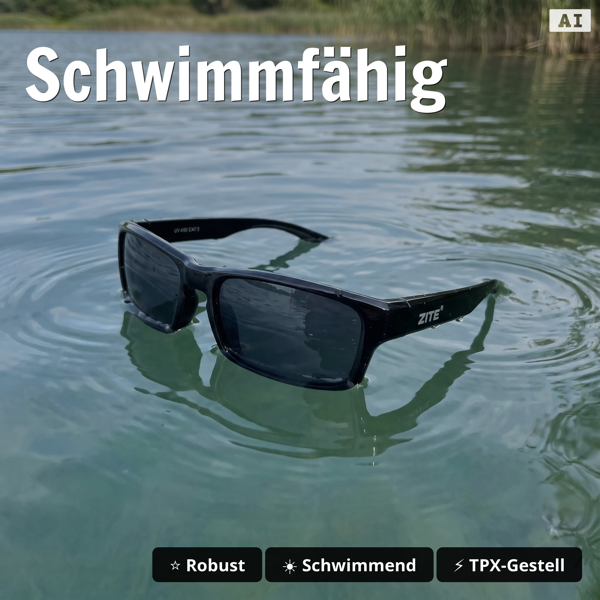 Polarisationsbrille Culo Schwarz – UV400 CAT. 3, schwimmfähig, inkl. Hardshell-Etui_auswahl2